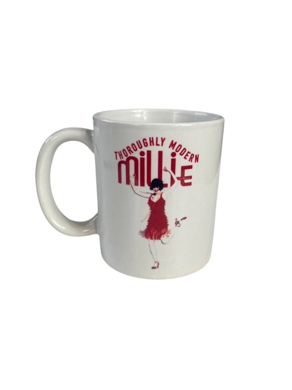 Thoroughly Modern Millie Musical Coffee Mug White‎ Red